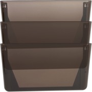 Lorell Wall File Pockets 14.8" Height x 13.1" Width x 4.3" Depth Smoke, PK3 60002